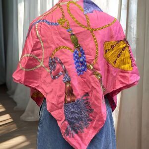 Y2K Tassel Festival Rave Feminine Scarf Coverup Shawl
